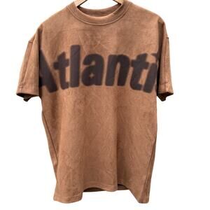 New Wave Street Culture Inflation Atlantis brown velour shirt Size Medium